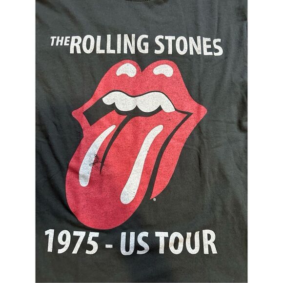 The Rolling Stones 1975 US Tour Graphic Tee Size XS - Picture 2 of 3